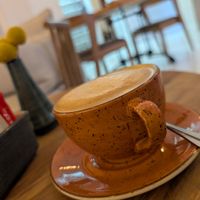 Oat latte at Frontiers Restaurant in Eastern Cape