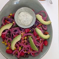 Roast sweet potato salad at Frontiers Restaurant in Eastern Cape