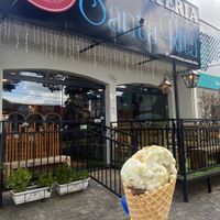 Opções veganas possuem selinho verde ou símbolo. Organizados e prestativos ao oferecerem informações.  at Santa Rita Sorveteria  in Indaiatuba