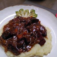Seitan braisé au vin rouge at La Veg'It  in Seyssins
