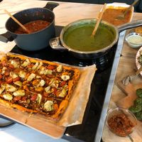 Al het eten samen at Lenna's Kitchen in Den Bosch