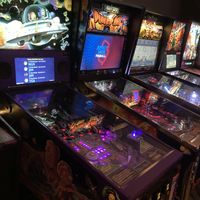 Some of the pinball   at Barcade in Philadelphia