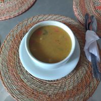 Soup at Govinda's in Barranquilla