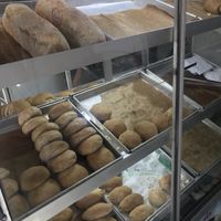 Downstairs you can buy bread and cakes at Govinda's in Barranquilla