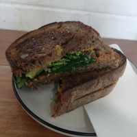 Vegan toastie at Frothers Espresso  in Merewether