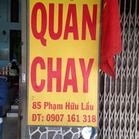 Sign outside #Veganuary at Quán Chay in Ho Chi Minh City