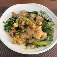 Vegetable fried noodles (my boyfriend gave me some of his tofu)  at Komol Corner 7 in Phang Nga