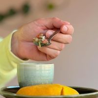 Empanada colombiana, vegana #Veganuary at fronda cafe  in Valencia