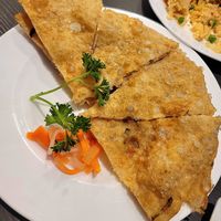 Scallion pancakes (no scallions?) at Veggie Garden in Mountain View