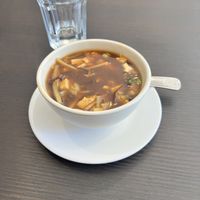 Hot &sour soup.   at Veggie Garden in Mountain View