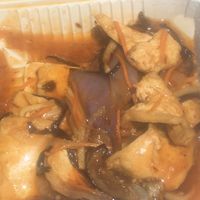 Eggplant (the sauce and tofu were especially good!) at Veggie Garden in Mountain View