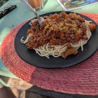 Pasta Bolognese at Good Karma - temporarily closed in Brisas De Zicatela