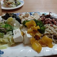 Different things from the all you can eat buffett at Kintsubo Shokudo in Okinawa