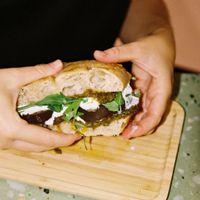 focaccia at Lombarda in Barcelona