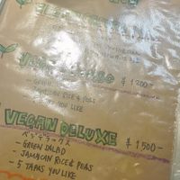 Menu at Base Island Kitchen in Osaka