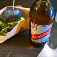 Red Stripe beer available. at Base Island Kitchen in Osaka