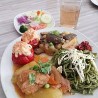 Comidas con fusión peruana y taiwanesa. Postres taiwaneses muy buenos 🥰 #Veganuary at Estrella  in Arequipa