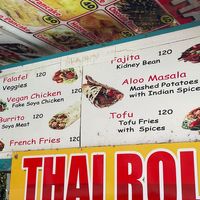 vegan options  at Bang Dun Rai Lay Chicken Kebab in Krabi