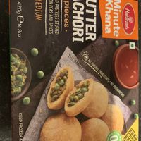 Mutter Katchori - labelled vegetarian but ingredients look ok for vegans   at Kwality Foods in Dublin