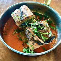 Baked desi melanzane pasta at Republic Adda in Dubai