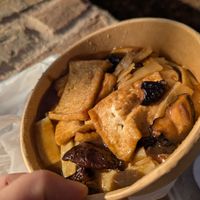 Tofu with mushrooms and bambu at Kungfu Box in Treviso