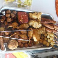 Tray of various fried mock at Jay - Possi Road in Udon Thani