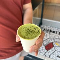 Soy matcha latte  at Sandoitchi in Darlinghurst