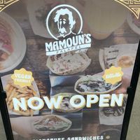 Placard at Mamoun's Falafel - Upper East Side in New York City