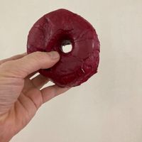 Hibiscus donut at Dough Doughnuts - UES in New York City