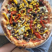 Pizza kornati  at Pizzeria Zora in Sibenik