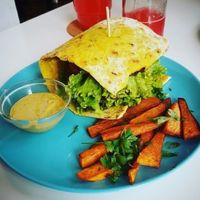 burger :) at Nishta in Zagreb