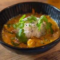 Thai veggie curry  at Kodo in Tignes