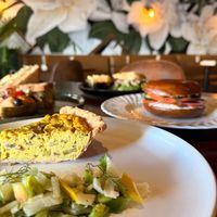 Quiche at Marian Cocktails and Kitchen in Raleigh