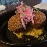 Papas huacaina   at Marian Cocktails and Kitchen in Raleigh