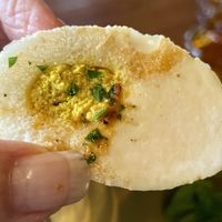 There’s that vegan hard boiled egg  at Marian Cocktails and Kitchen in Raleigh