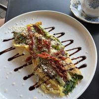 Mediterranean omelet  at Marian Cocktails and Kitchen in Raleigh