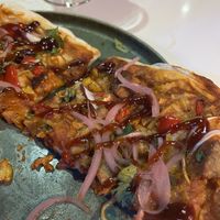 Southwest flatbread pinsa  at Marian Cocktails and Kitchen in Raleigh