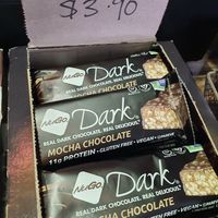 New item ~ Mocha Dark Chocolate Protein Bar at Loving Hut in Central Singapore