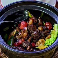 Lion Mane Shrooms Claypot at Loving Hut in Central Singapore