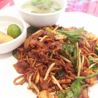 Char Kuay Teow (Fried Rice Noodles)  at Loving Hut in Central Singapore