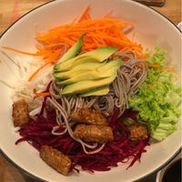 Bali bliss soba salad- yum! at Loving Hut in Central Singapore