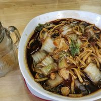 Hokkien mee at Loving Hut in Central Singapore