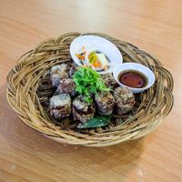 5-spice rolls at Loving Hut in Central Singapore