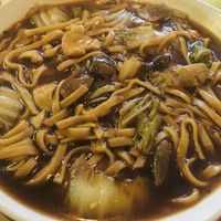 Hokkien noodles at Loving Hut in Central Singapore