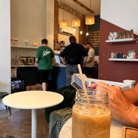 iced oat latte  at Bean & Leaf Coffee House  in Coventry
