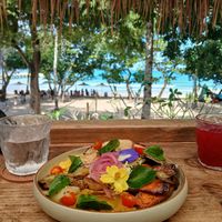View of the beach at Yoga Tayo in El Nido