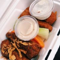 Best vegan wings around!  at Strong Hearts on the Hill in Syracuse