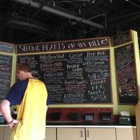 Menu at Strong Hearts on the Hill in Syracuse