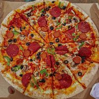 Vegan works pizza #Veganuary at Papa Johns in Birmingham