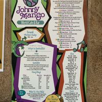Menu  at Johnny Mango World Cafe and Bar in Cleveland
